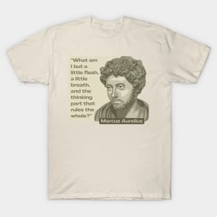 Marcus Aurelius Portrait and Quote T-Shirt